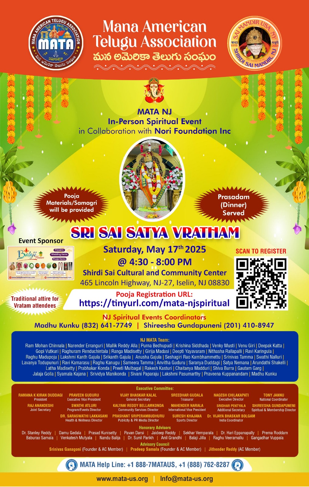 NJ Sri Sai Satya Vratham