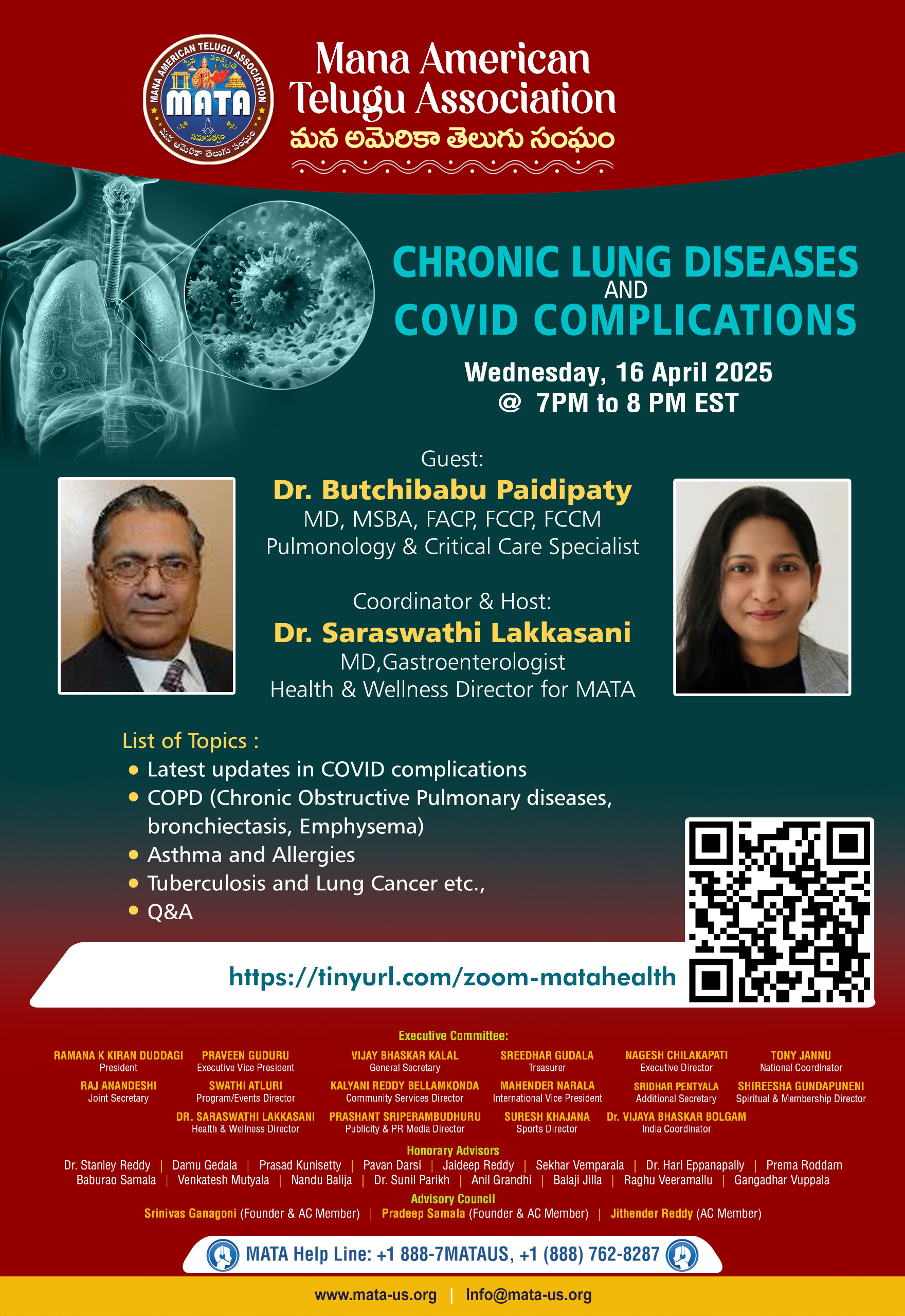 MATA Health Orientation - Chronic lung diseases