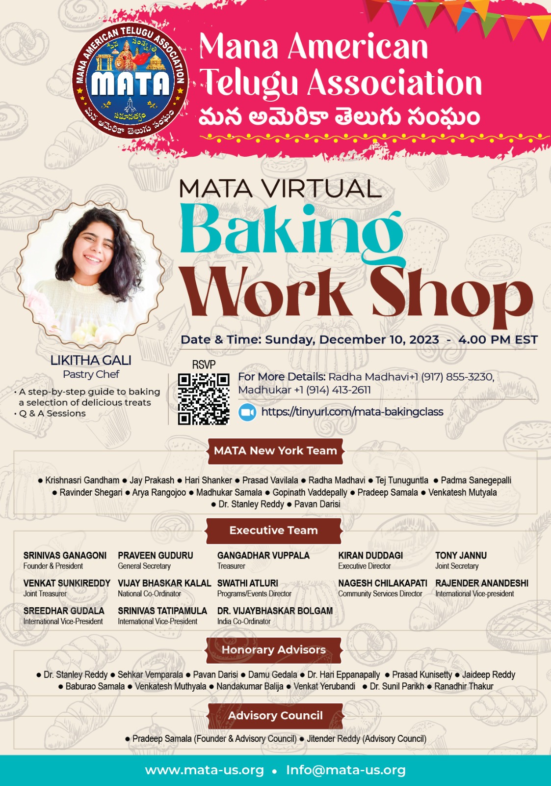 MATA-Virtual Baking Work Shop