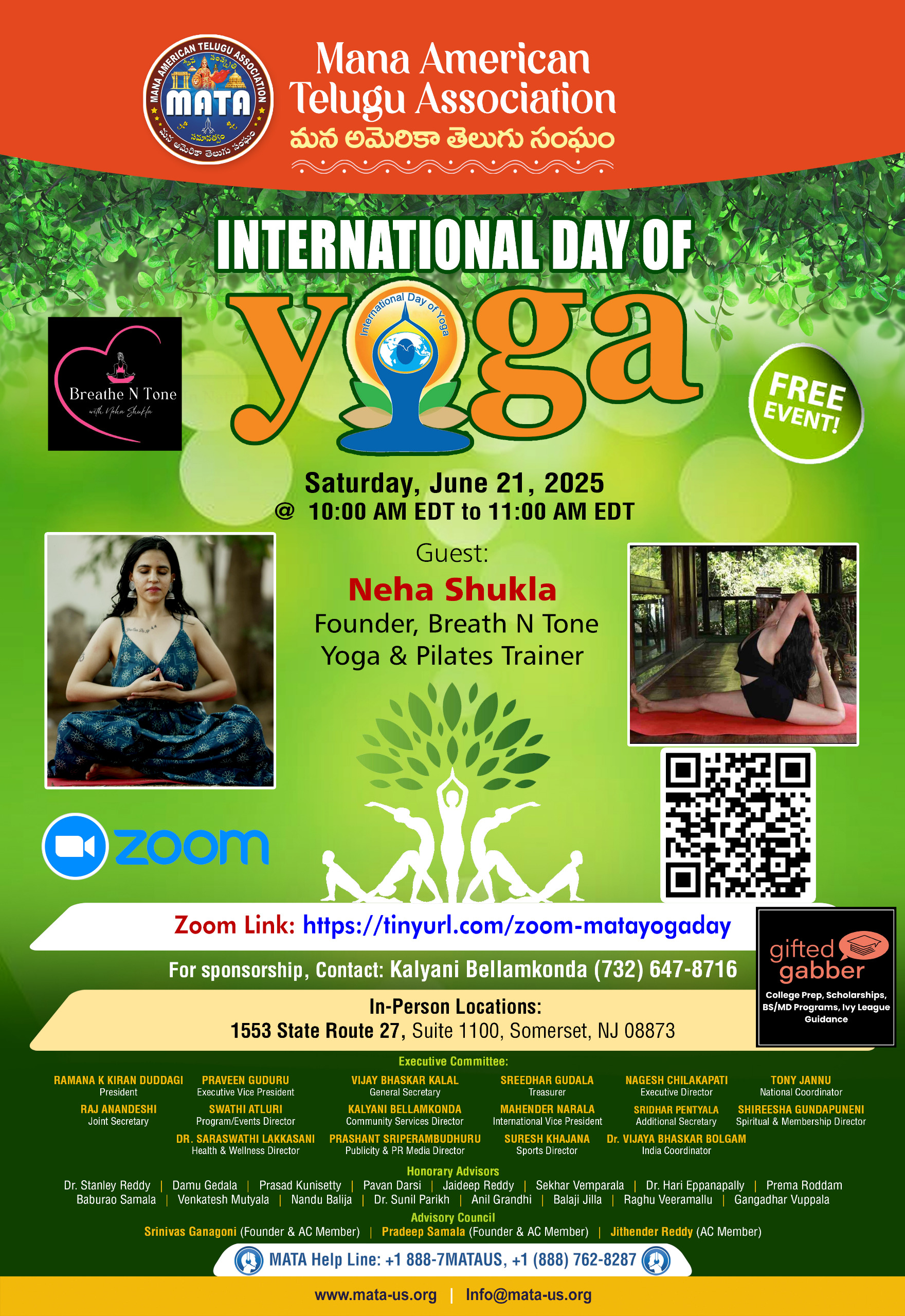 MATA Internation YOGA Day