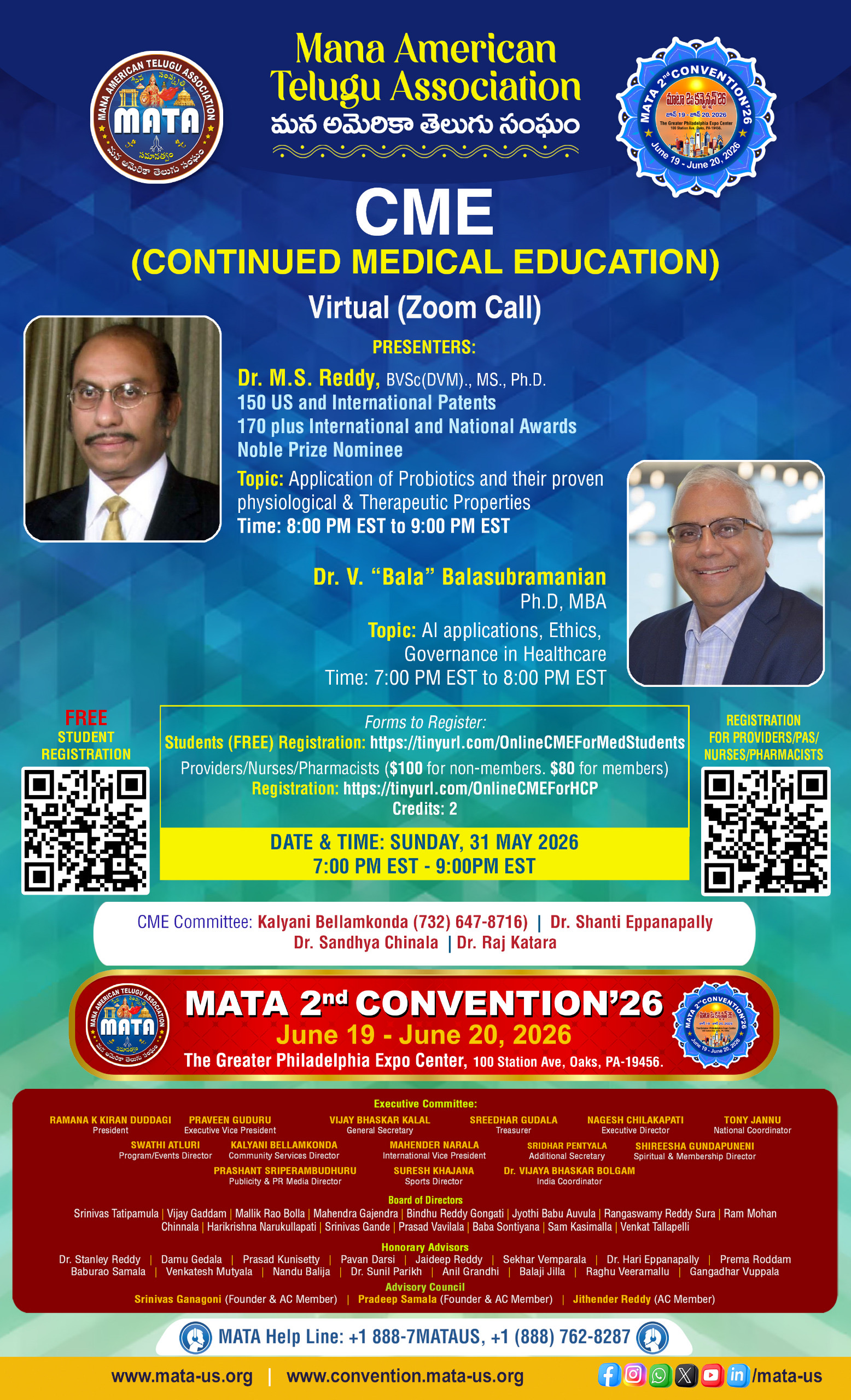 Online CME Event (AI Governance in Healthcare & Application of Probiotics and their proven Physiological and Therapeutic Properties) For Students